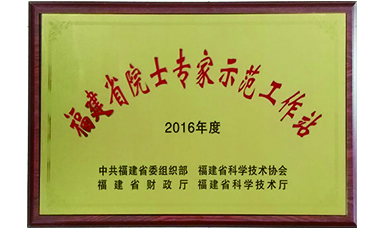 虹潤(rùn)院士專(zhuān)家工作站榮膺“2016年度福建省院士專(zhuān)家示范工作站”